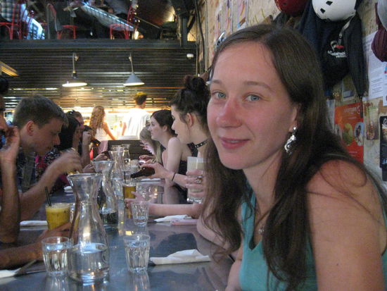 Als Dankeschön für diesen wunderbaren Tag habe ich Katharina dann ins "Veggi" (ein Lieblingsrestaurant von ihr) zum Dinner eingeladen