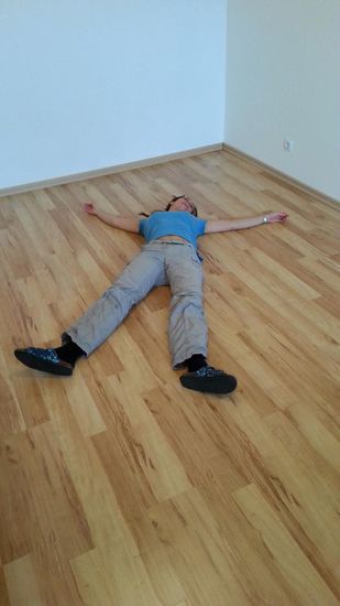 Das Chaos und seine Beseitigung hinterlassen sichtbar Spuren.