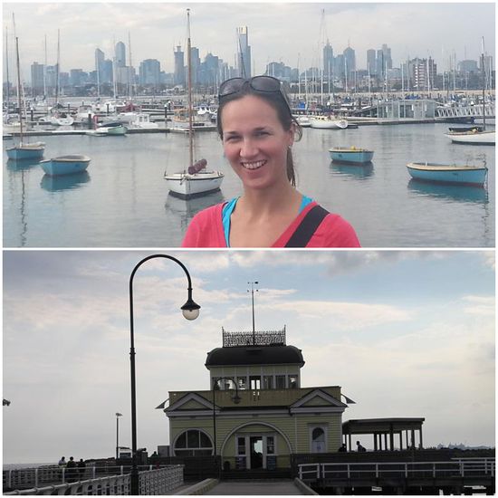 ...oder am Pier im hippen St. Kilda.