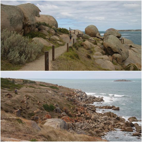 Die runden Felsen schaffen eine karge, aber interessante Kulisse.