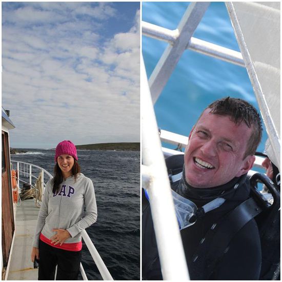 Glücklich vor und nach den Tauchgängen