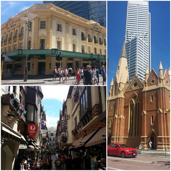 unten links: die Drosselgass in Rüdesheim