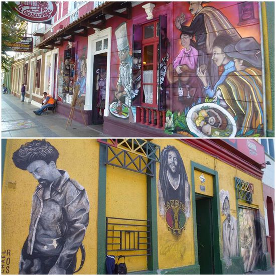 Moderne Häuserkunst im Stadtteil Bella Vista