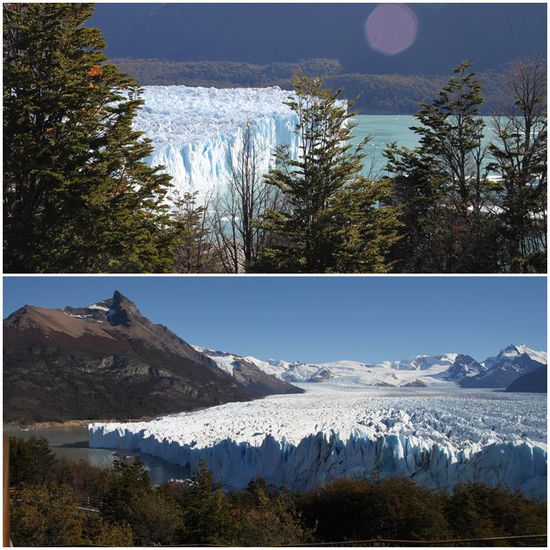 Was für Gegensätze! Wald, türkises Wasser und ein 55 Meter hoher Gletscher! Wahnsinn!!!!