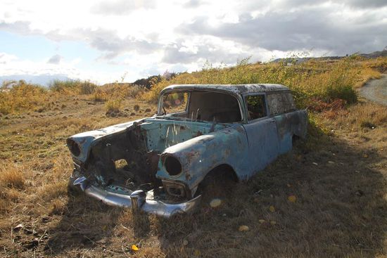 Manchmal wird sogar fast etwas künstlerisches aus den Wracks.