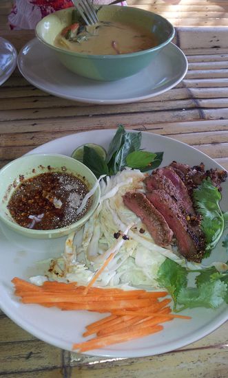 Wohl so mit das Schärfste, das uns je auf den Teller kam.
Aber......lecker!!!!!!!!