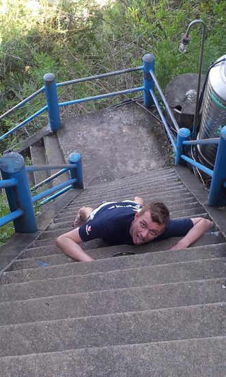 ...so schnell kann einem das Lachen vergehen!