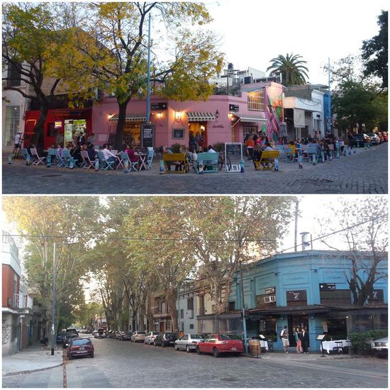 Typisches Straßenbild in unserem Viertel Palermo Soho