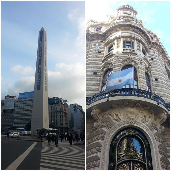 Im "Microcentro", dem Geschäftszentrum von Buenos Aires, ist der Obelisk ein markanter Punkt auf der Avenida 9 de Julio, die mit 20 Fahrstreifen auf 140 Metern als breiteste Straße der Welt gilt. Wir brauchten auf jeden Fall immer mehr als nur eine Grünphase, um auf die andere Seite zu gelangen.
