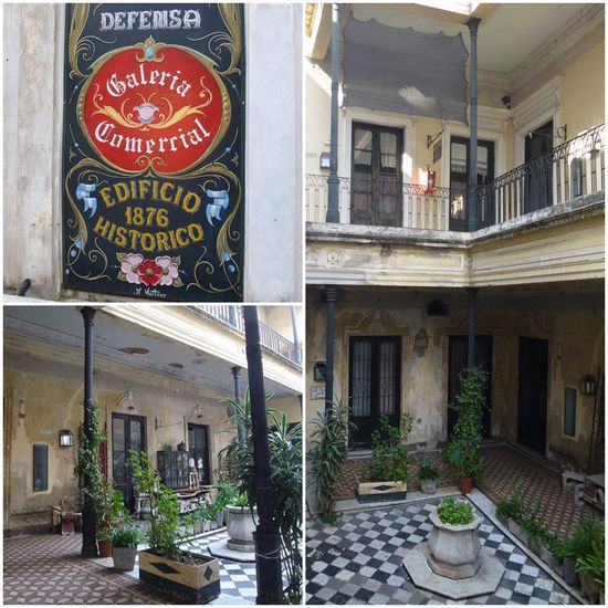 Typischer Innenhof in San Telmo
Es muss nicht immer alles niegelnagelneu sein, um schön zu sein. 
Oft macht genau das Gegenteil den Charme aus.