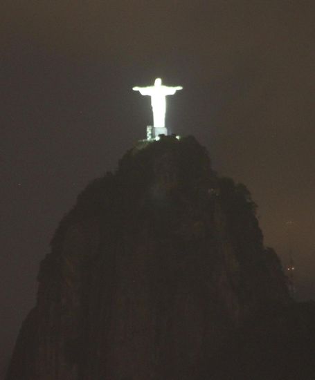 Vom Zuckerhut der Blick rüber zum Corcovado.