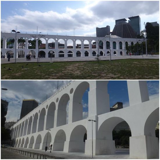 Die "Arcos de Lapa" dienten zu Kolonialzeiten als Aquädukt und versorgten die Stadt mit frischem Wasser von den Hügel von Santa Teresa. Bis vor ein paar Jahren fuhr hier die Straßenbahn nach Santa Teresa hoch, jedoch gab es 2011 einen schweren Unfall und bisher hat es noch nicht geklappt, das originelle Bähnchen wieder in Betrieb zu nehmen. So sind die Bögen von Lapa heute einfach nur schön anzusehen und am Wochenende Treffpunkt für die Partygemeinde von Rio zum Vorglühen.