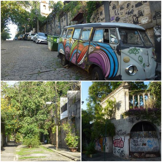 In den steilen Gassen von Santa Teresa begegnen wir kaum einer Menschenseele und einige Fleckchen sehen auch so aus, als würde hier schon lange niemand mehr wohnen. Hat etwas uriges hier 