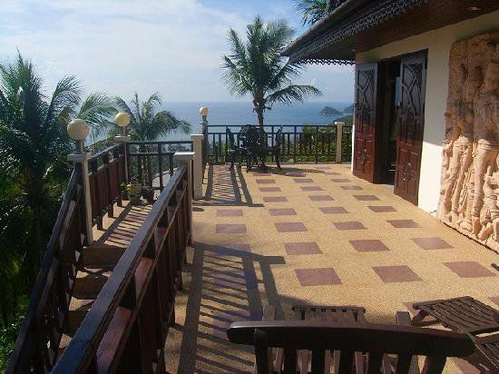 Die "Star Villa" hoch auf Koh Tao...