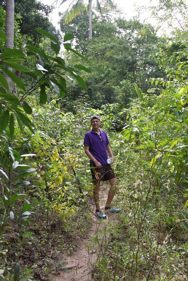 Nachdem wir uns den Weg durch den Dschungel von Koh Tao geschlagen hatten...