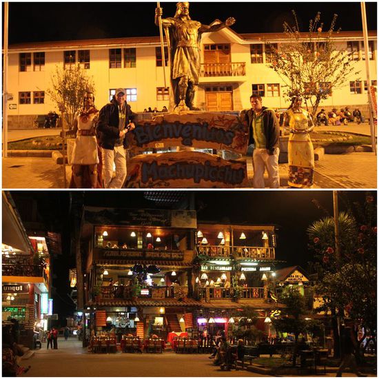 Aguas Calientes - bei schummriger Abendbeleuchtung schon wieder ganz gemütlich