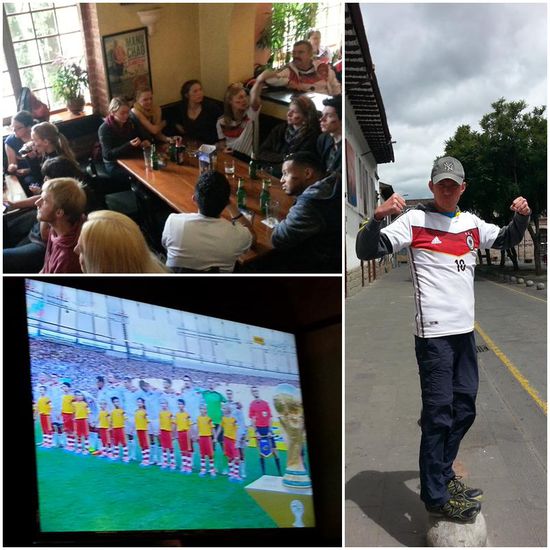 Siegesgewiss vor dem Spiel - Stärke demonstrieren - auch auf dem Kontinent des Gegners!