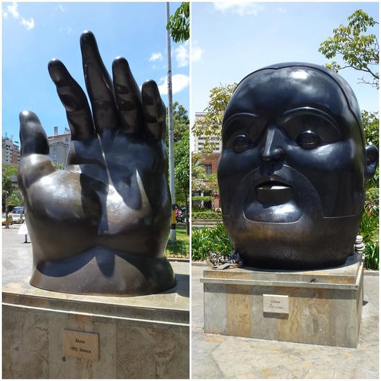 Und hier ein paar seiner stämmigen Kunstwerke