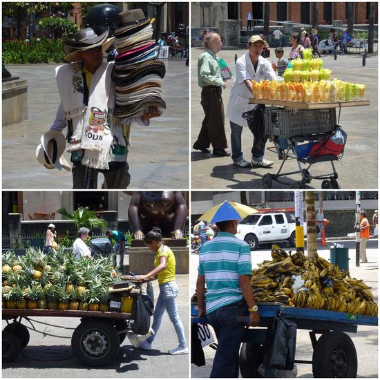 Natürlich wird hier fleißig verkauft.