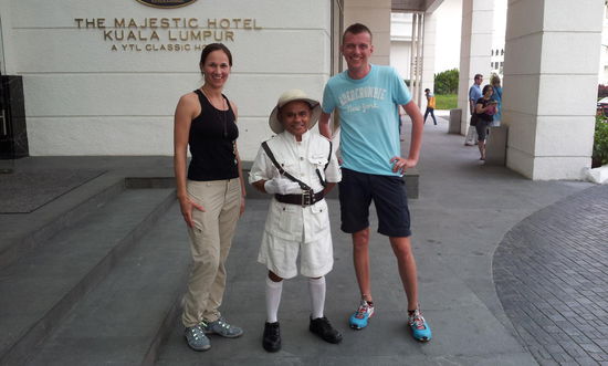 In unserem Hotel wird die britische Kolonialzeit noch am Leben gehalten.