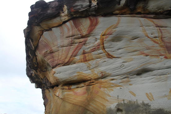 ... erinnerte an "Artists Palette" im Death Valley. 
Nur gibt es hier definitiv mehr Wasser.