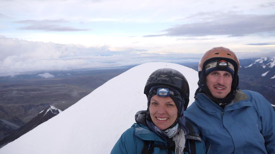 Hanna und Lorenz auf dem Gipfel des 6088m hohen Huayna Potosi