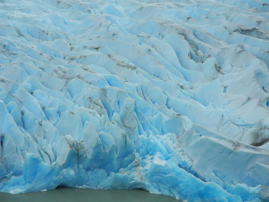 Blick in den Grey Gletscher mit seinen tollen Farben.