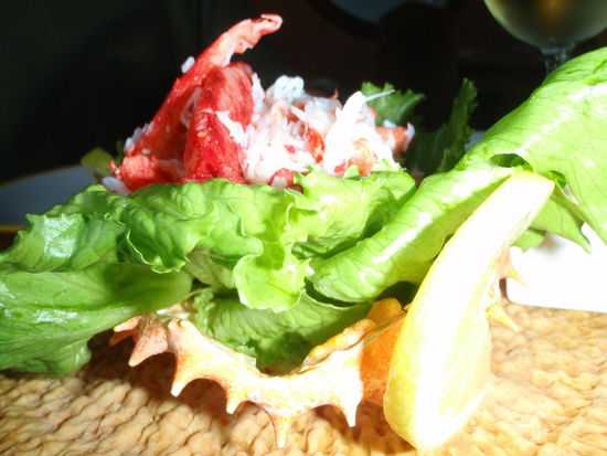 Zum Abschluss gönnen wir uns noch einmal eine Königskrabbe, diese wird von fast allen Gästen in diesem Restaurant bestellt, haben wir gesehen.