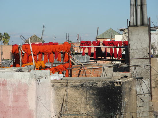 Man hat uns versichert, dass hier nur mit Naturfarben gearbeitet wird!