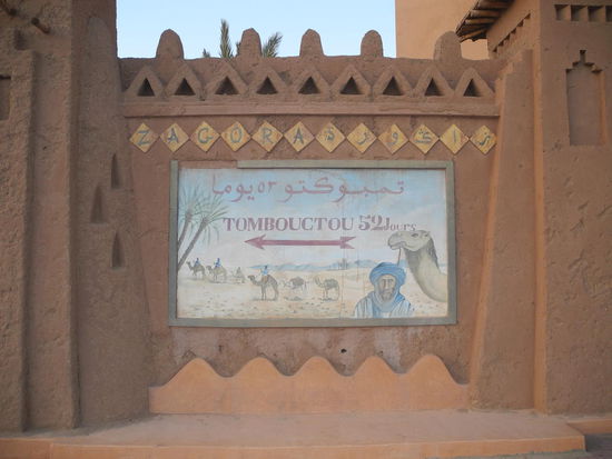 Mit dem Kamel waren sie früher 52 Tage nach Timbouctou unterwegs.