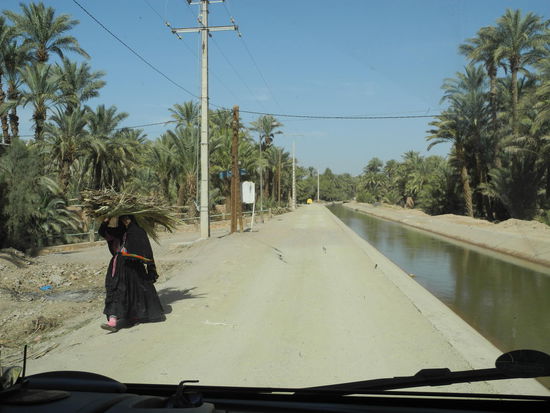 Die Frauen sind hier schwarz gekleidet und für alles zuständig!