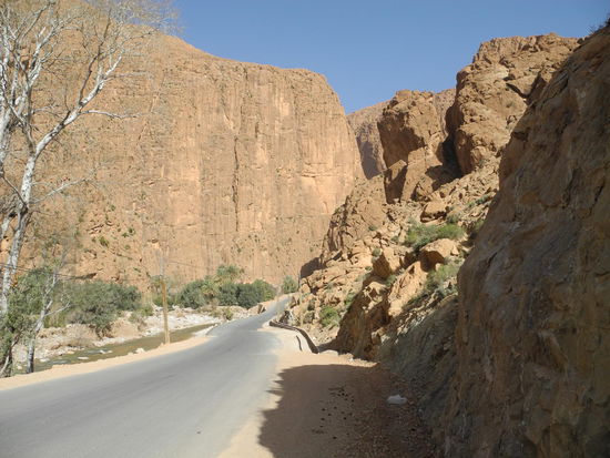 Anfahrt zur Schlucht.