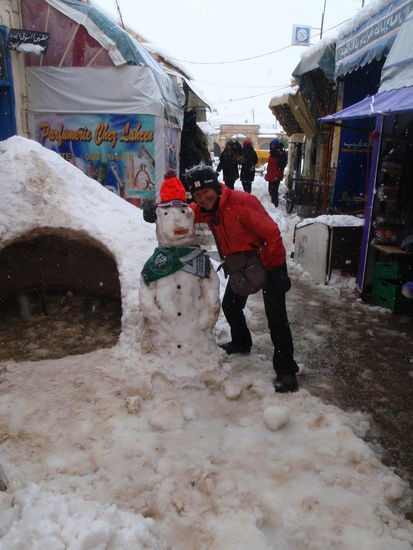 Auch der Suq in Midelt hat wegen zuviel Schnee geschlossen.