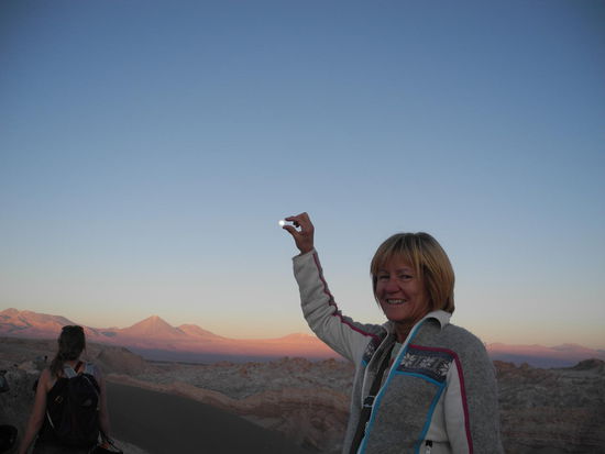 Der Höhepunkt ist der Sonnenuntergang auf der großen Düne 
mit einem genialen Farbenspiel.