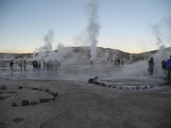 Es ist einiges los um diese Zeit in 4300m Höhe.