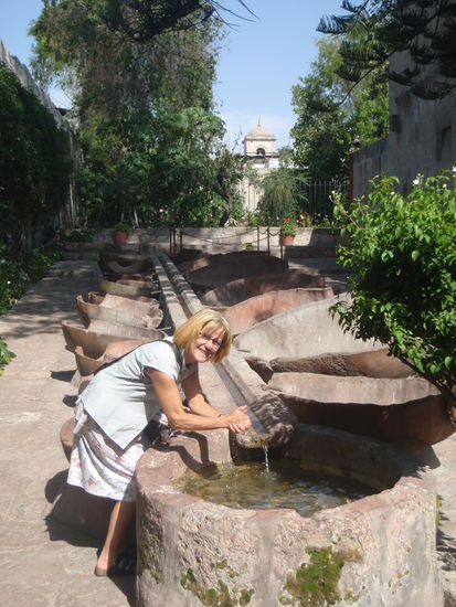 Hier wurde Wäsche gewaschen.
