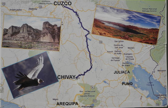 Wir sind von Arequipa aus gestartet.