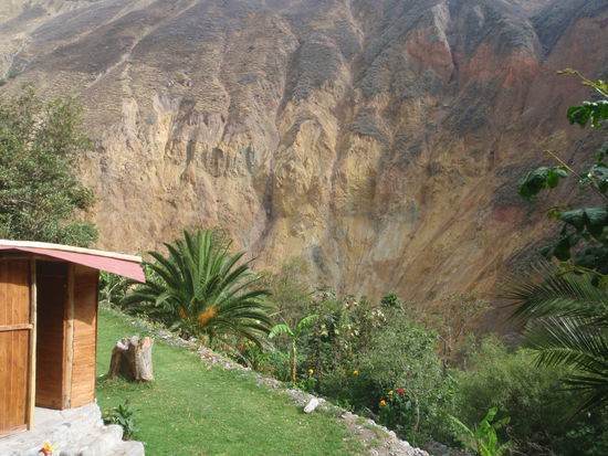 In dieser Hütte haben wir übernachtet.