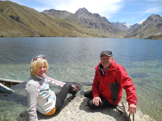 Wir kommen an der Laguna Chercuca vorbei in 3935 m Höhe.