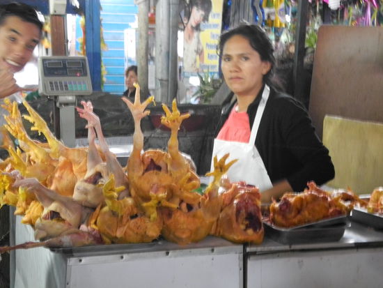 Die Hauptmahlzeit der Südamerikaner sind Hühner.....