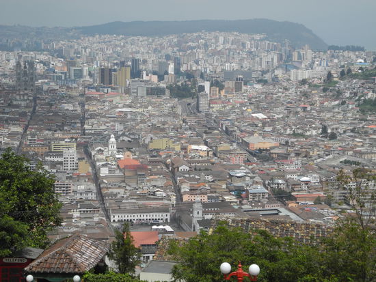 Von hier sehen wir einen Bruchteil der Stadt.