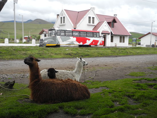 Ankunft an der Station in Urbina.