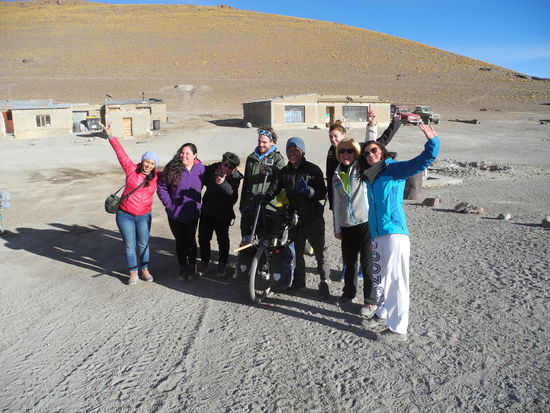 Am nächsten Morgen verabschieden wir unseren japanischen 
Radfahrer und wünschen ihm eine buen viaje!