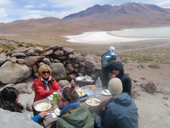 Ein Brotzeitplatz mit herrlicher Aussicht auf die Lagune!