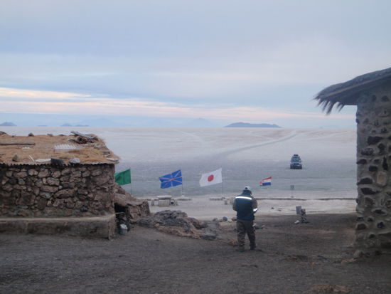 Unser heutiges Nachtlager in der Nähe des Salzsees.