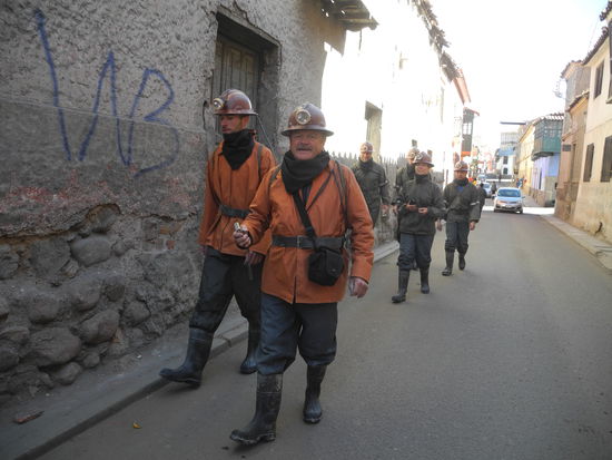 Gerhard auf dem Weg zur Arbeit.