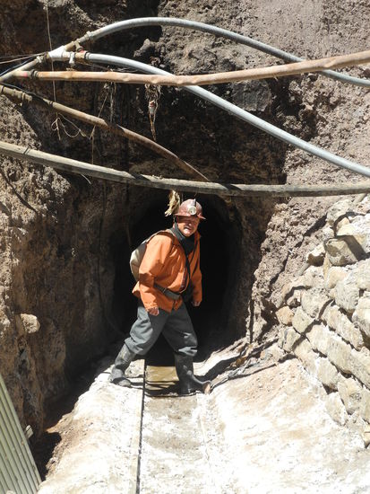 Der Eingang zum Stollen.