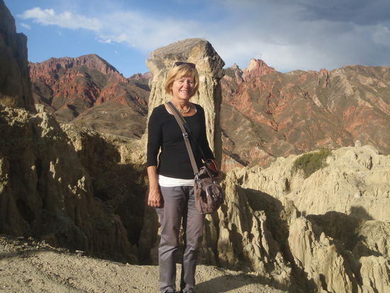 Die Berge leuchten besonders farbenprächtig am Abend.
