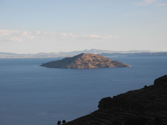 Der Blick zur Insel Taquile, diese werden wir morgen besuchen.