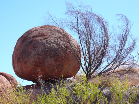 Riesengroße Murmeln.